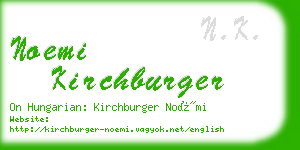 noemi kirchburger business card